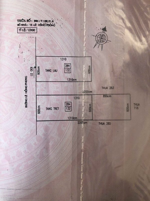 Bán nhà mặt tiền Lê Hồng Phong Phường 1 Bảo Lộc Lâm Đồng