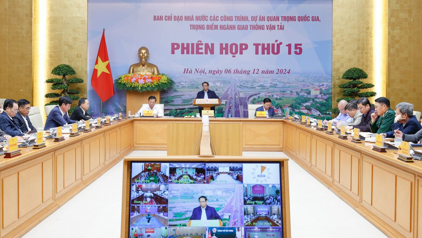 Thủ tướng Phạm Minh Chính phát biểu tại cuộc họp. Ảnh: Cổng Thông tin điện tử Chính phủ